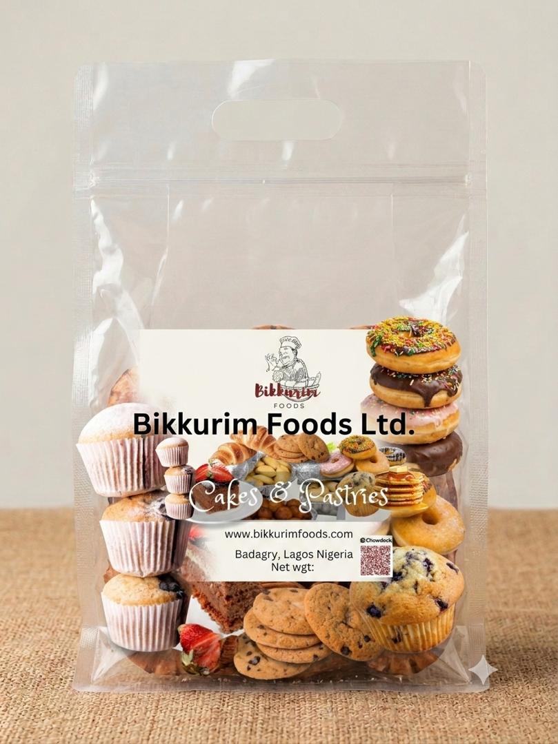 Cakes and Pastries in resealable pack